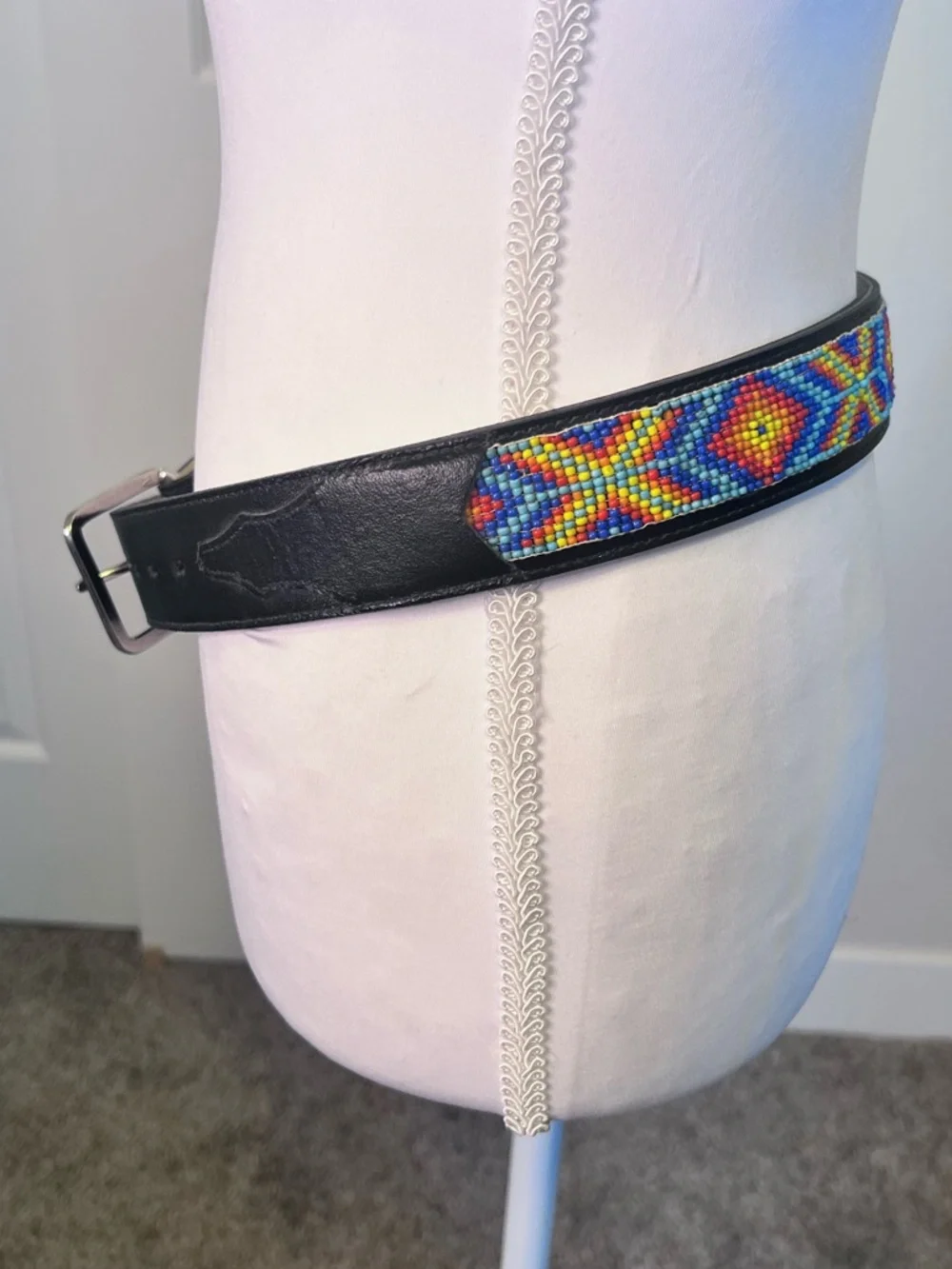 The Austin Collection Beaded Belt Sz 32